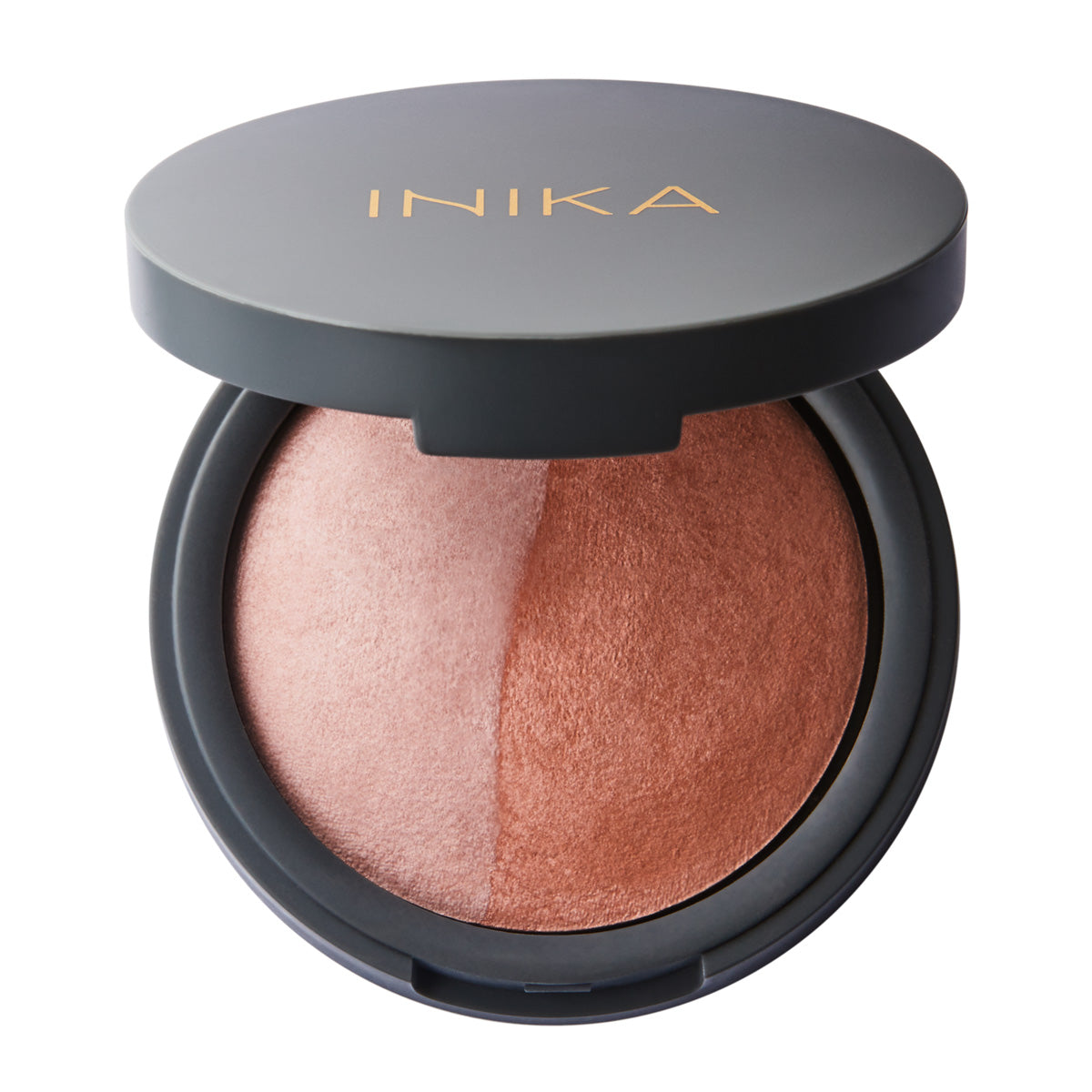Organic Mineral Baked Blush Duo - Pink Tickle