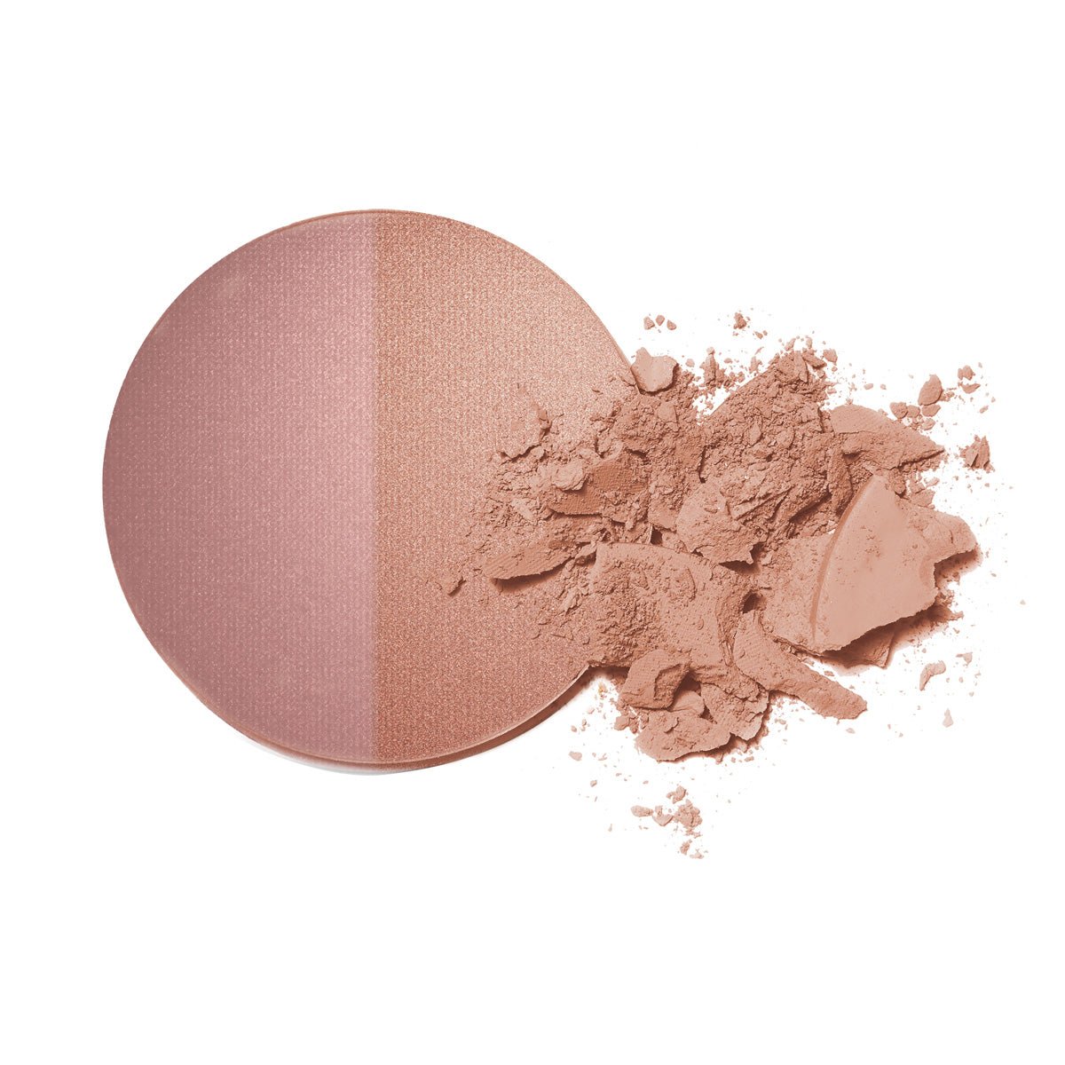 Organic Mineral Baked Blush Duo - Burnt Peach