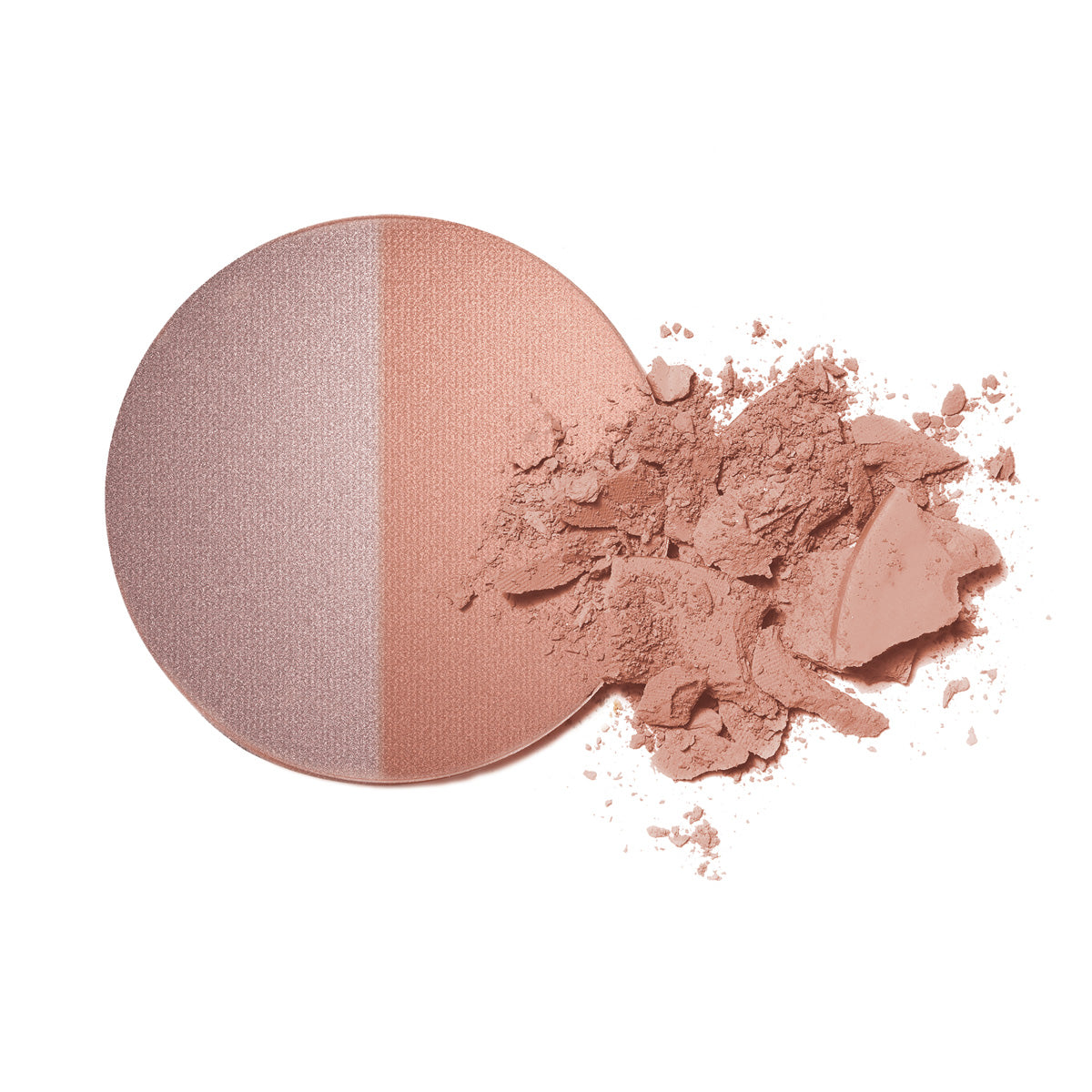 Organic Mineral Baked Blush Duo - Pink Tickle
