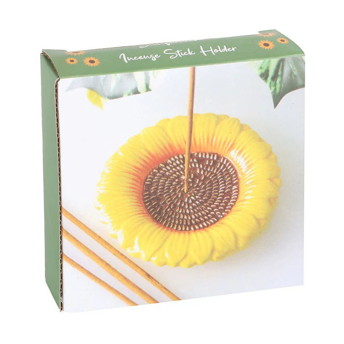 Sunflower incense holder